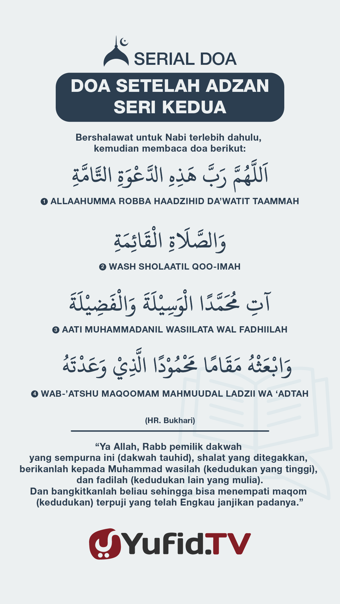 Ensiklopedia Islam – Doa Setelah Adzan: Seri Kedua