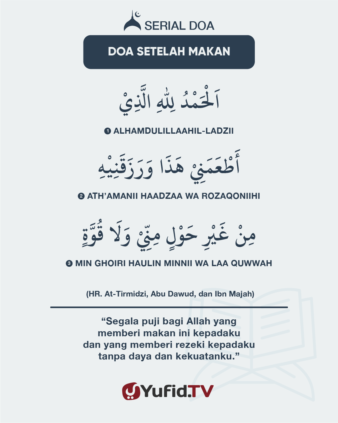 Serial Doa: Do’a Setelah Makan – Yufidia.com